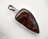 14k Fire Agate Threadless Gold End