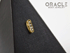 14k Channel Set Diamond Threadless Gold End