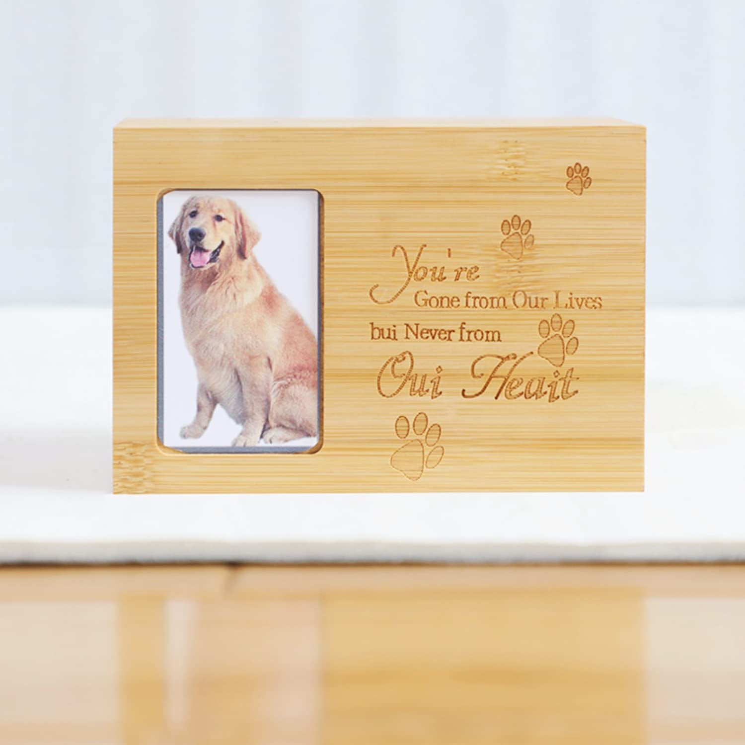 Pet Cremation Urns Engraved Pet Cremation Box Memory Box with Window f