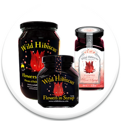 Wild Hibiscus Flowers in Syrup