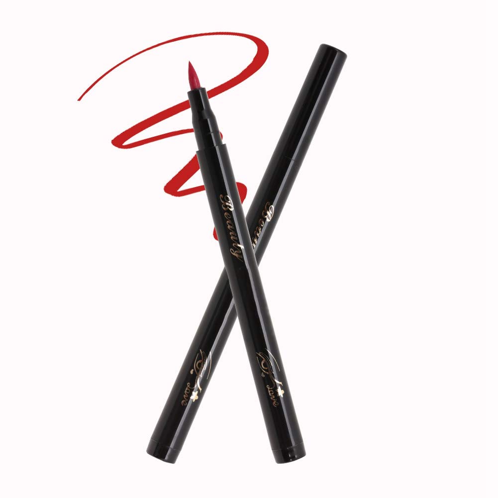 Red Eyeliner Liquid, Long Liquid Eyeliner Pencil, E – BABACLICK
