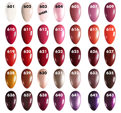 O2M Breathable Nail Enamel Swatches