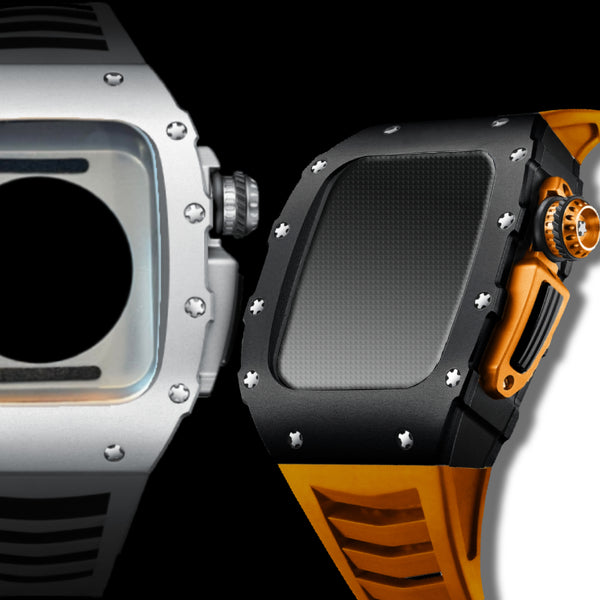 Apple Watch Case Aluminum 45mm 44mm – Racing Series - Black