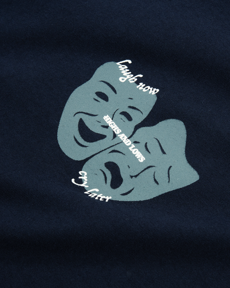 Laugh Now Cry Later T-shirt - Navy