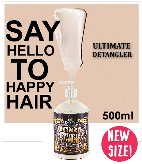 Introducing the new 500ml size Knotty Boy Ultimate Hair Detangler...