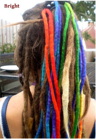 Dreadz Felt Dreadlocks Scrunchie with LONG Felted Dreadfalls