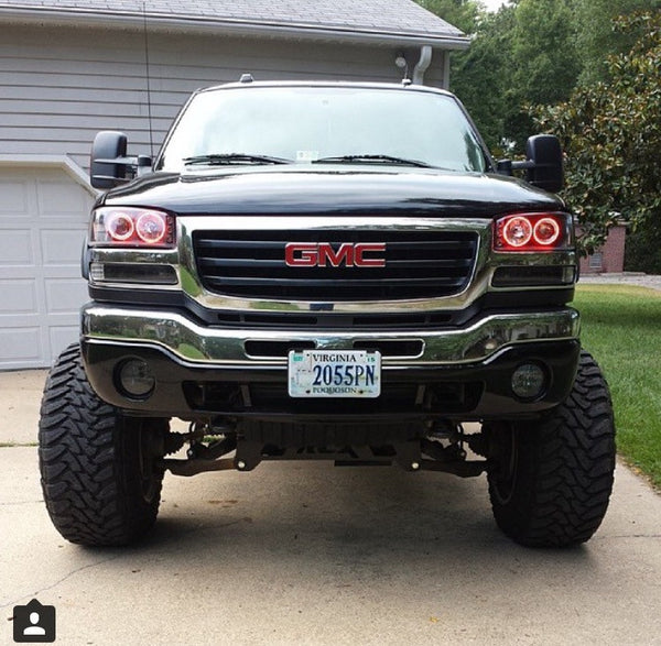 2002 gmc sierra halo headlights