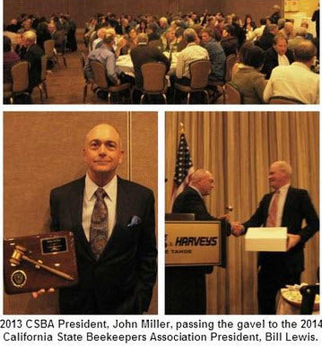 John Miller passes gavel to Bill Lewis