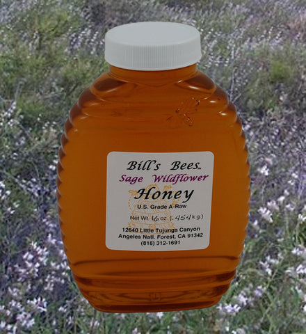 Bill's Bees 100% Raw Sage Wildflower Honey