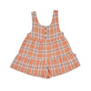 Goldie + Ace Layla Shortalls Apricot Gingham