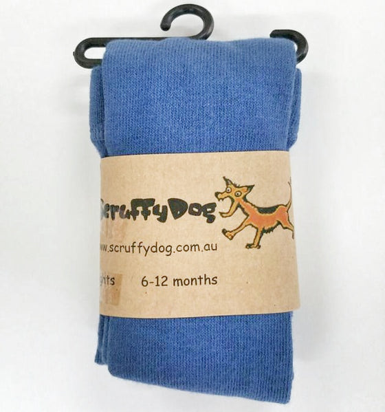 Scruffy Dog Tights - Steel Blue