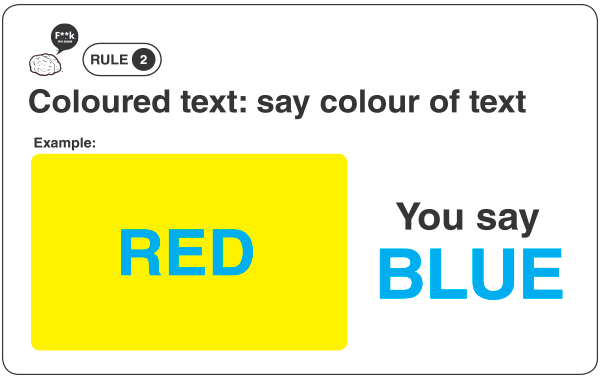 Rule2-Coloured text-Say colour of text