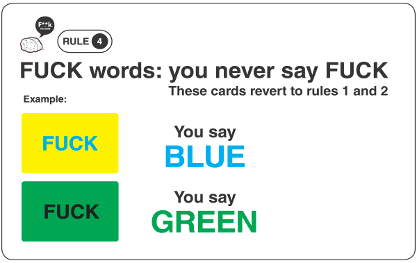 Rule4-Fuck words-never say fuck-these revert to rules one and two