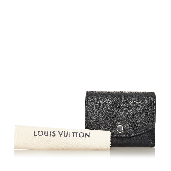 Louis Vuitton Black Mahina Leather Iris XS Wallet Louis Vuitton