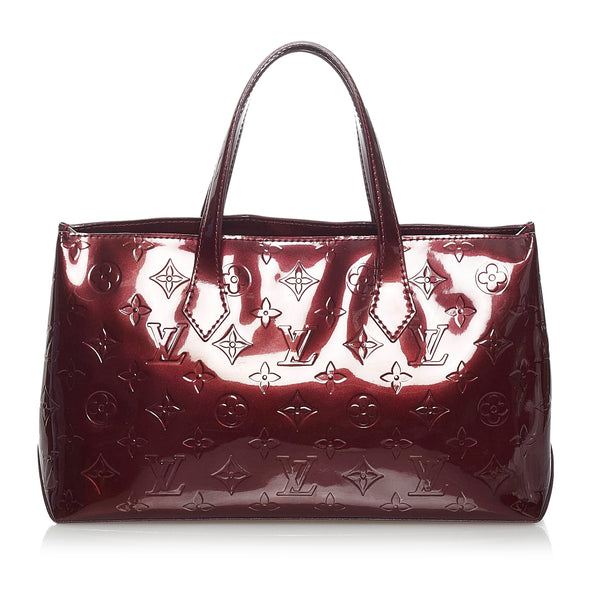 Louis Vuitton Wilshire MM Vernis Leather Tote Handbag