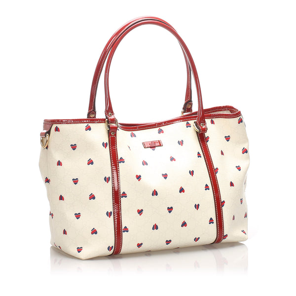 White Gucci GG Supreme Tote Bag – Designer Revival