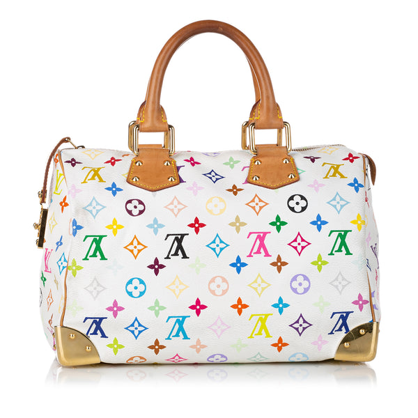 Louis Vuitton Louis Vuitton Speedy 30 White Multicolor Monogram