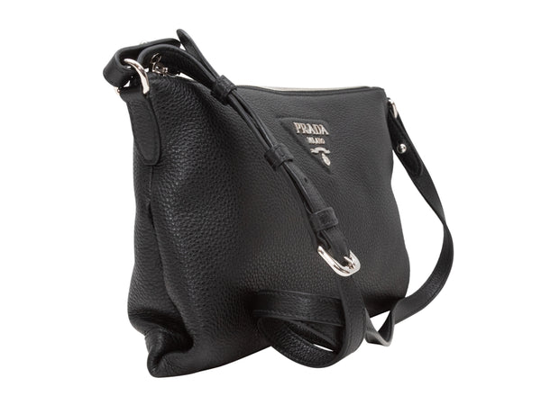 Prada Vitello Daino Double Zip Crossbody Bag