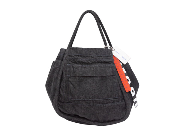 Hermes Black Canvas Fourre Tout Besace MM Messenger Bag Hermes