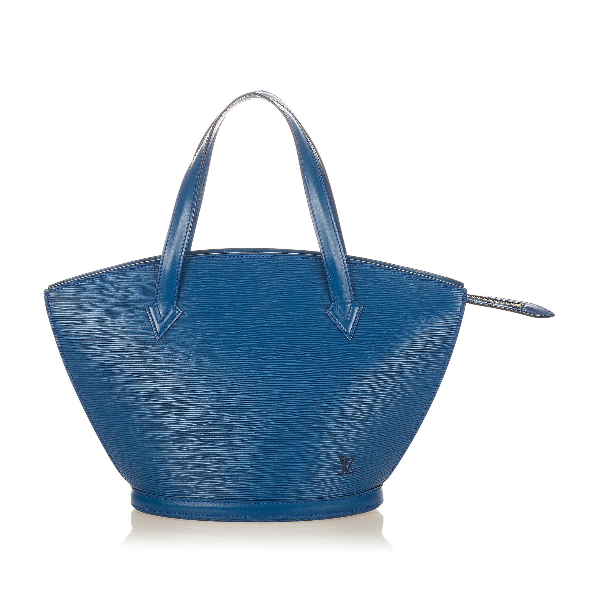 louis vuitton saint jacques small model shopping bag in blue epi leather