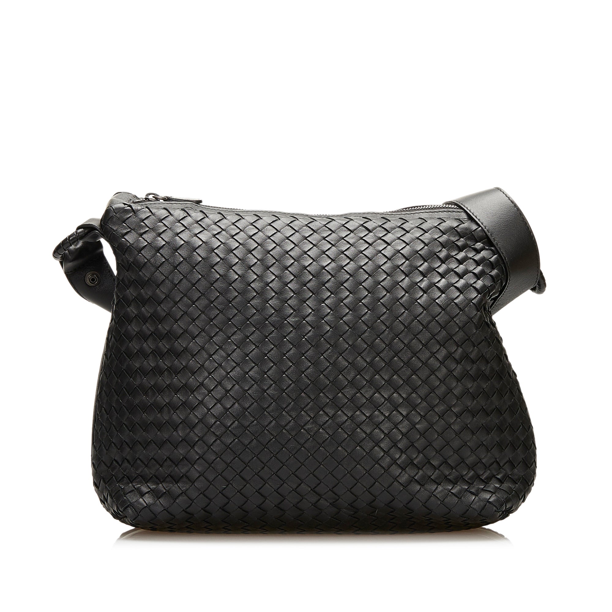 Bottega Veneta Intrecciato Leather Messenger Bag