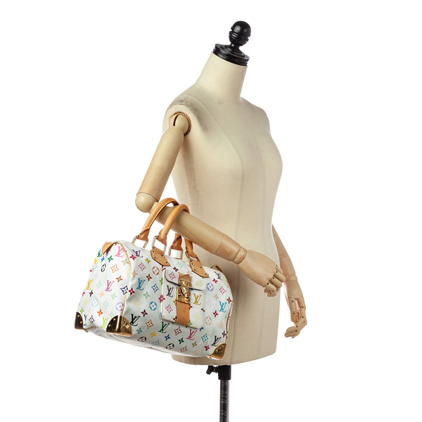 Louis Vuitton Louis Vuitton Speedy 30 White Multicolor Monogram