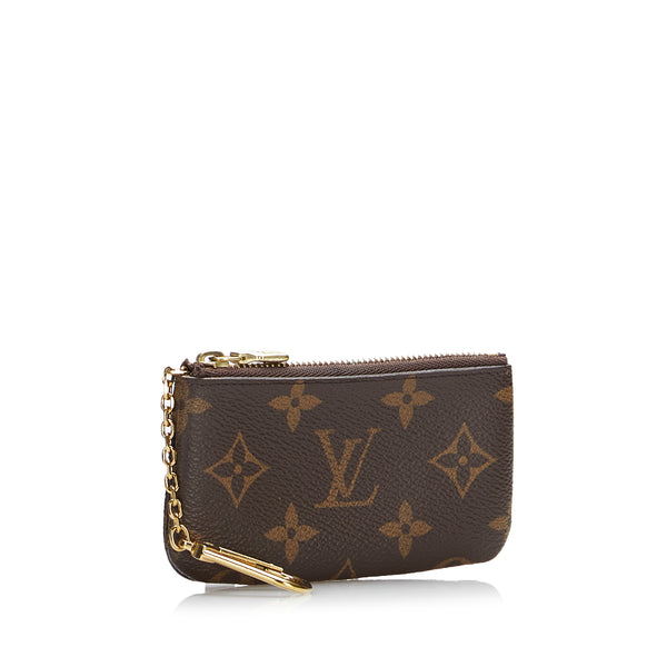 Louis Vuitton Pochette Cles Monogram Orange Black in Canvas with  Orange/Black - US