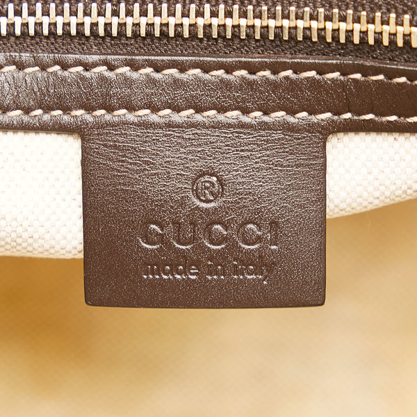 Borsa Gucci givenchy Jackie vintage in tela monogram grigia e pelle marrone