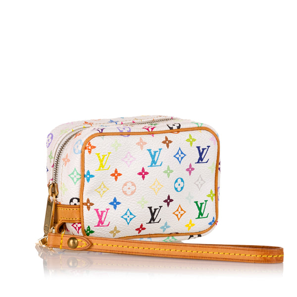 LOUIS VUITTON Monogram Multicolor Trousse Wapity Pouch White