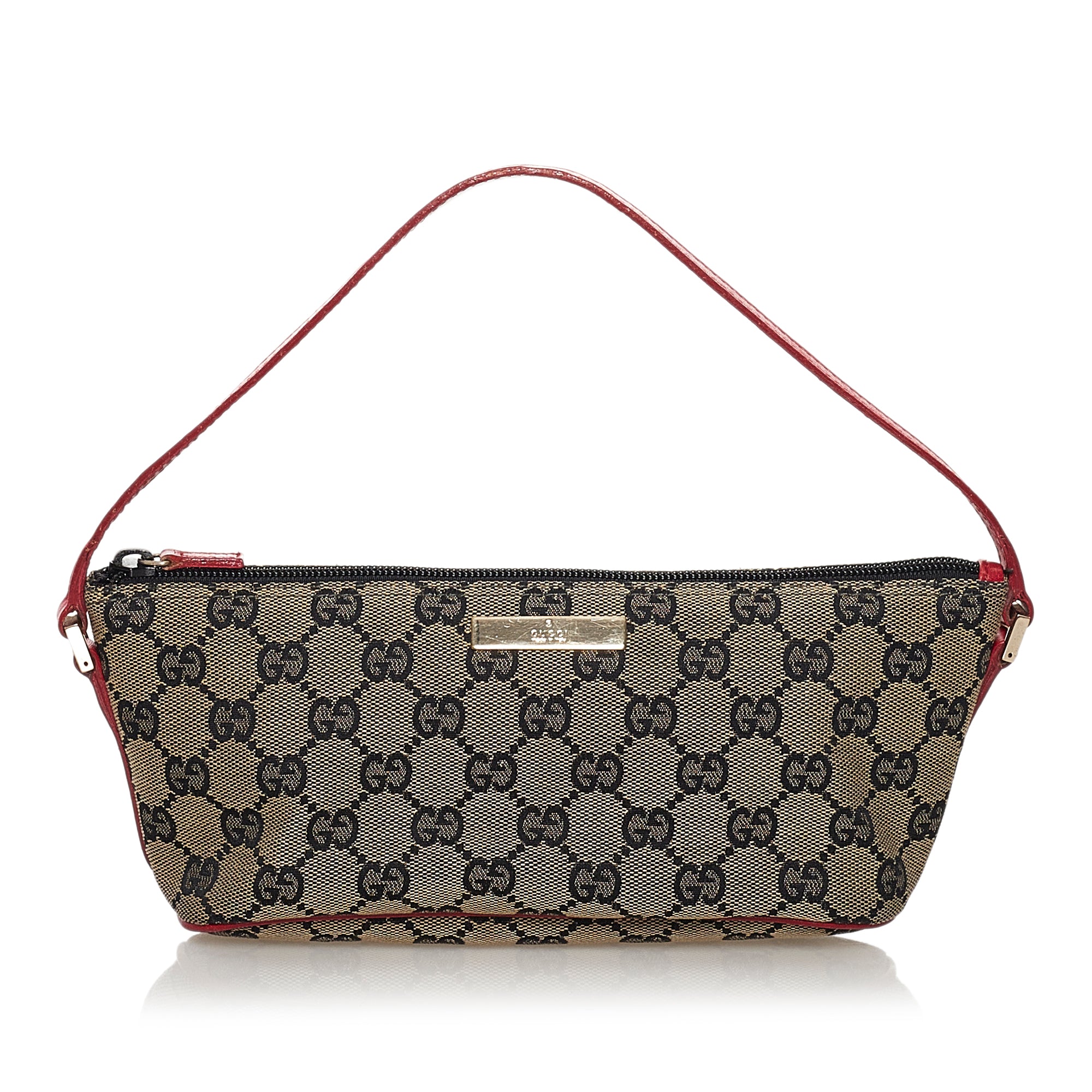 GUCCI GG Boat Pochette Bag Accessory Pouch Small Handbag 039-1103