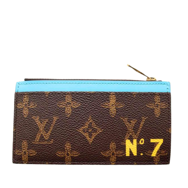 Bauletto Louis Vuitton in tela monogram cerata marrone e gialla