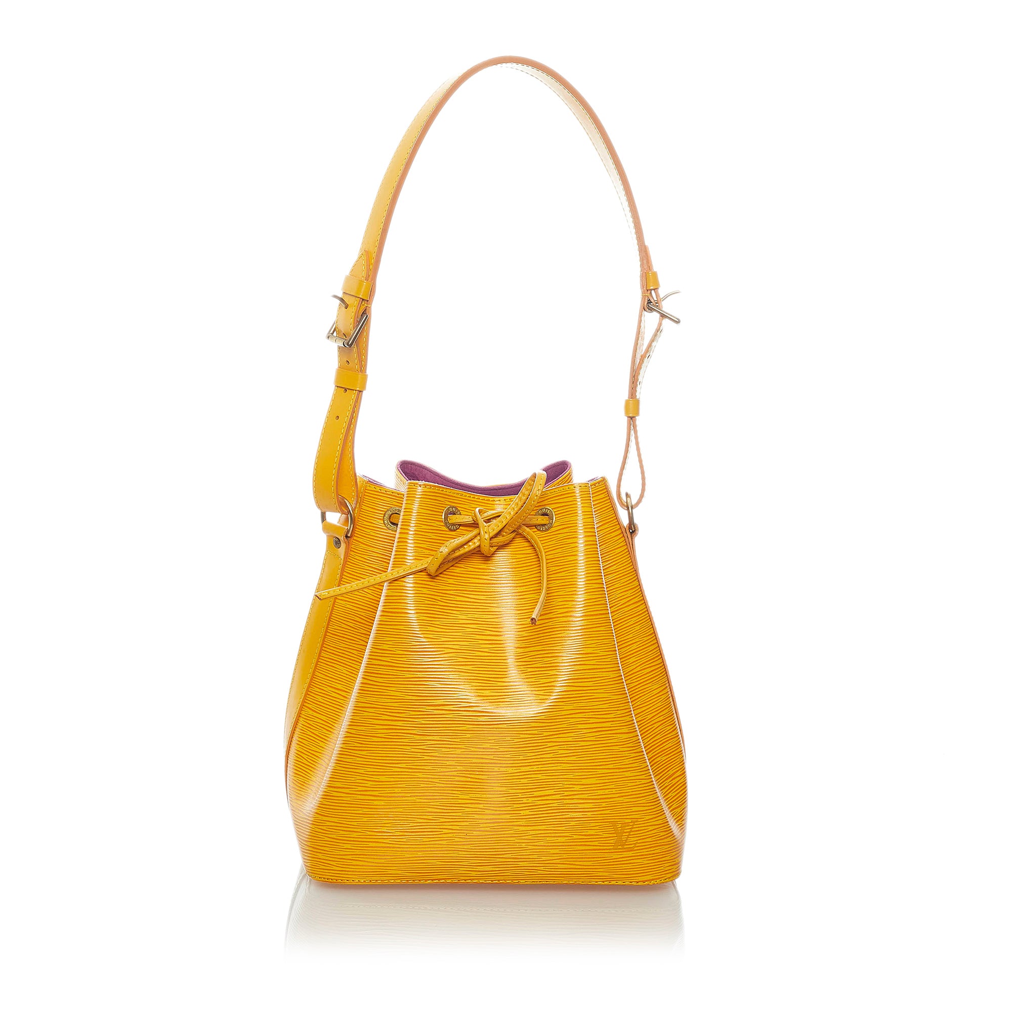 Yellow Louis Vuitton Epi Petit Noe Bucket Bag