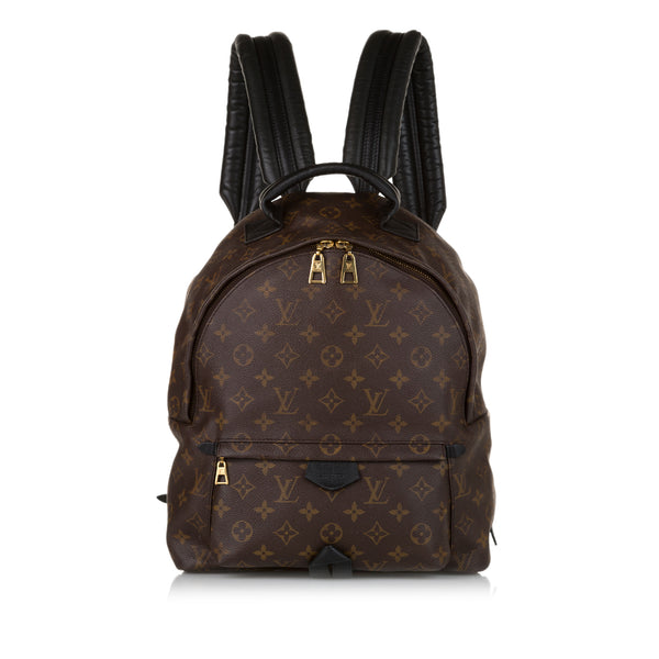 Palm springs leather backpack Louis Vuitton Brown in Leather