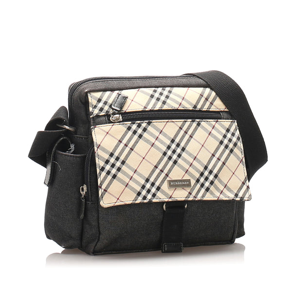 Brown Burberry Nova Check Canvas Crossbody Bag – Designer Revival