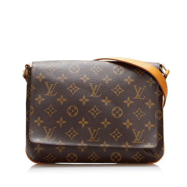 Louis Vuitton Brown, Pattern Print Monogram Musette Tango