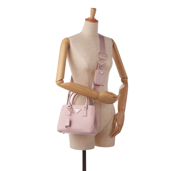 Prada Small Galleria Tote Bag In Pink