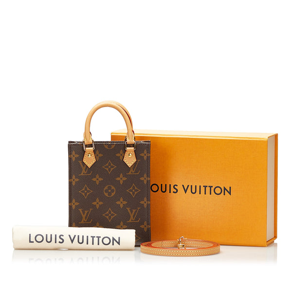 Louis Vuitton Monogram Petit Sac Plat - Brown Mini Bags, Handbags