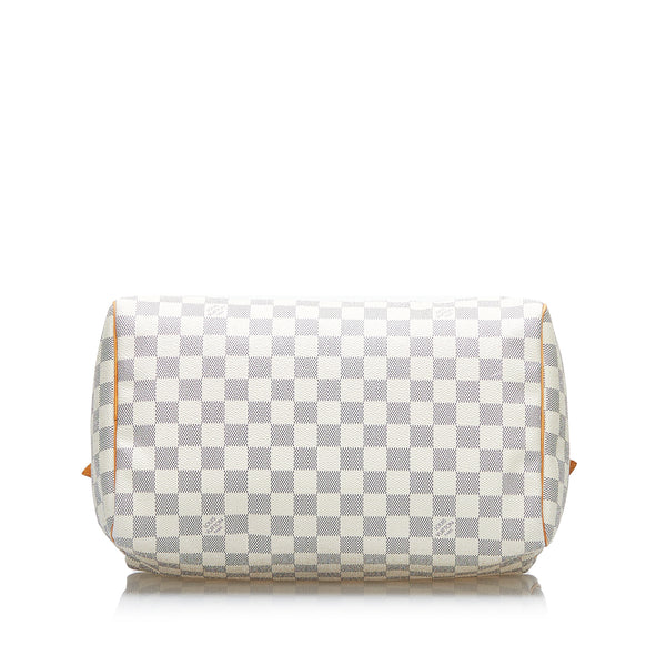 sac cabas louis vuitton hampstead en toile damier azur et cuir naturel, RvceShops Revival