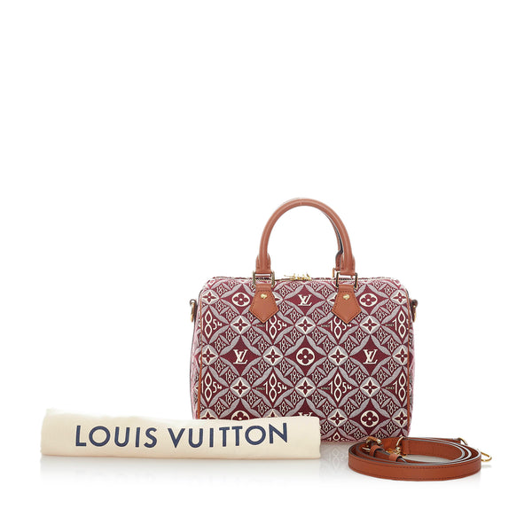 Louis Vuitton Monogram Mini Lin Idylle Speedy Bandouliere