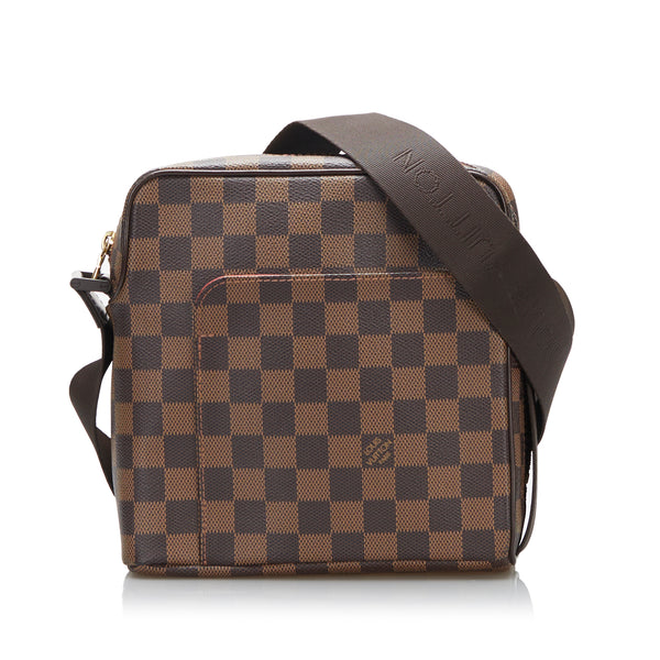 Shop for Louis Vuitton Damier Ebene Canvas Leather Olav PM Messenger Bag -  Shipped from USA