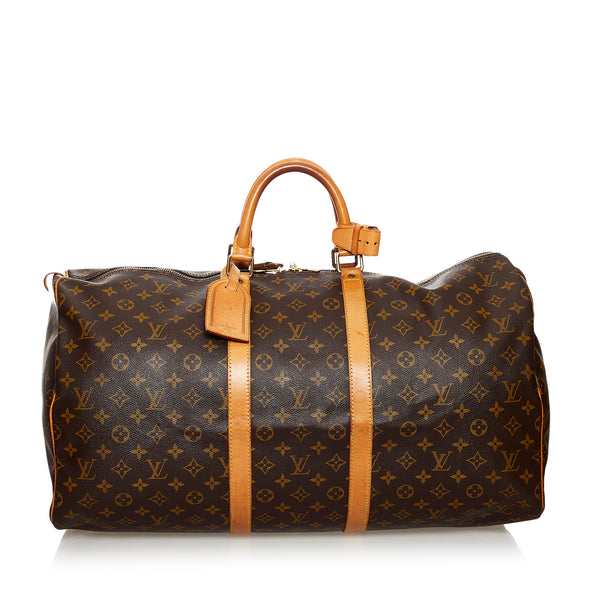 Louis Vuitton Keepall 55 White autres Toiles