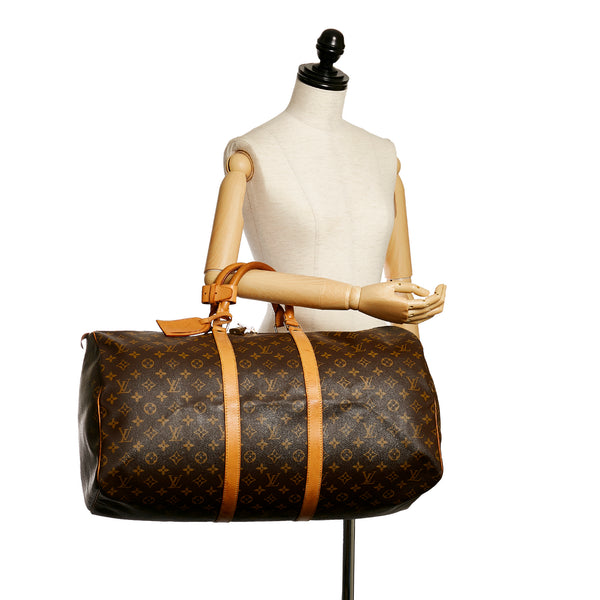 Louis Vuitton Keepall 55 White autres Toiles