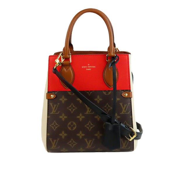 Louis Vuitton Vintage - Monogram Fold Tote PM Bag - Brown Red