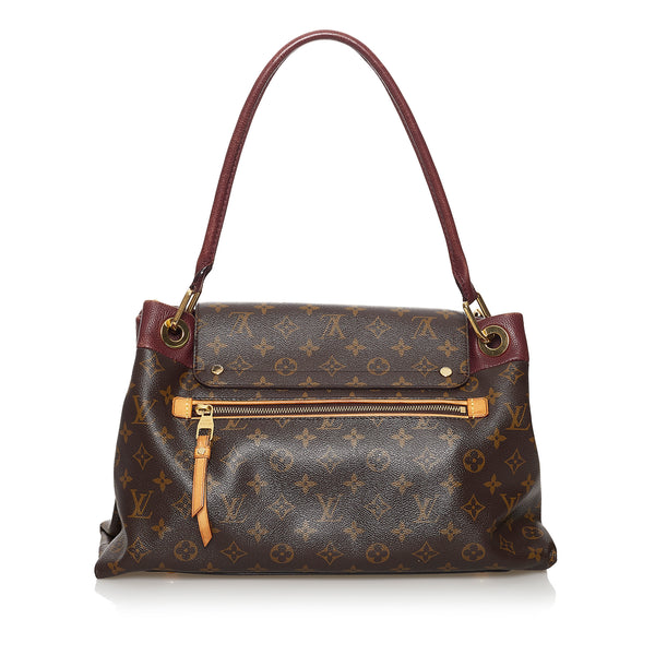 LOUIS VUITTON Olympe Monogram Canvas Satchel Shoulder Bag Black