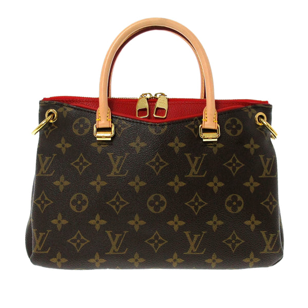 Louis Vuitton Nano Pallas Red Monogram Bag