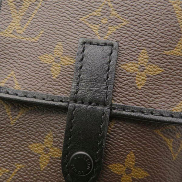 Unisex Pre-Owned Authenticated Louis Vuitton LV x Nigo Giant Damier Ebene  Monogram Nano e Messenger Canvas Brown Crossbody Bag 