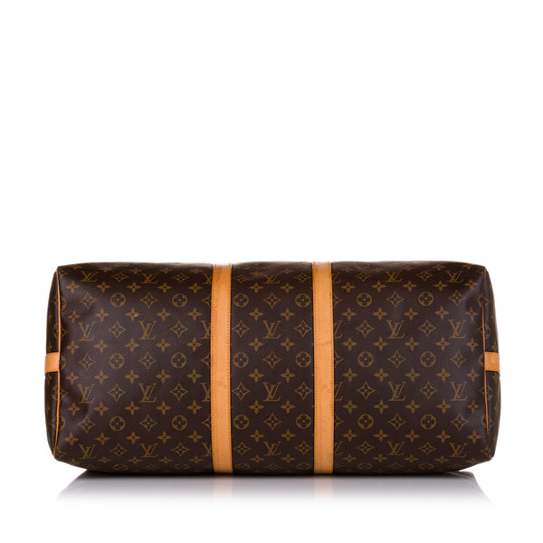 RvceShops Revival, Brown Louis Vuitton NIGO Keepall Bandouliere 60 Travel  Bag