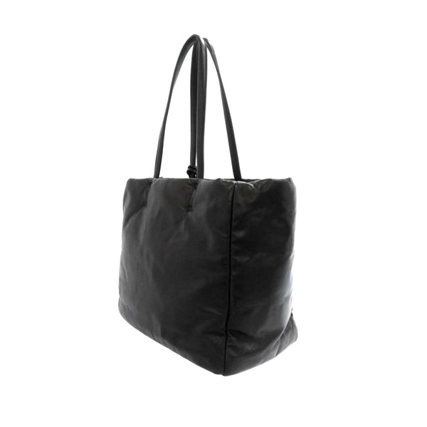 Prada Triangle Logo Plaque Flap Chain Shoulder Bag - Women in Black