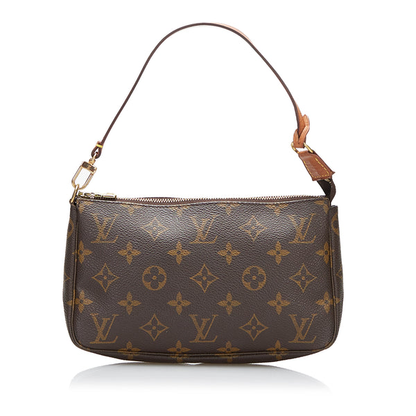 RvceShops Revival, Brown Louis Vuitton Damier Ebene Mini Pochette  Accessoires Baguette