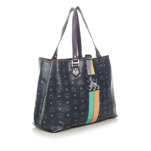 Large München Tote in Visetos Black